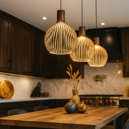 Drewniana Lampa Wisząca | Drewniane Oświetlenie