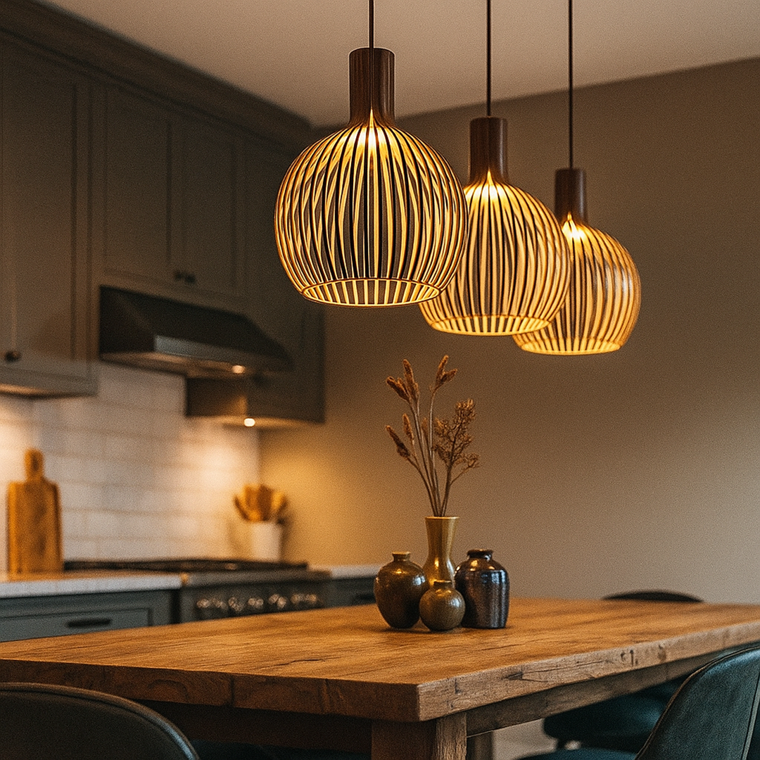 Drewniana Lampa Wisząca | Drewniane Oświetlenie