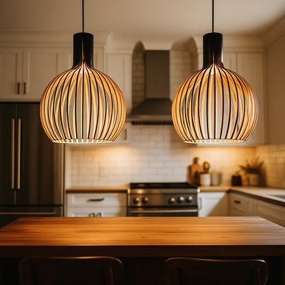 Drewniana Lampa Wisząca | Drewniane Oświetlenie