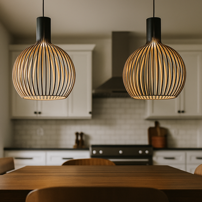 Drewniana Lampa Wisząca | Drewniane Oświetlenie