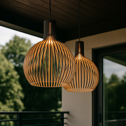 Drewniana Lampa Wisząca | Drewniane Oświetlenie