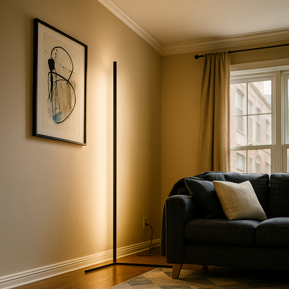 Skandynawska Narożna Lampa Podłogowa | Nowoczesna