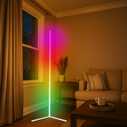 Skandynawska Narożna Lampa Podłogowa | Nowoczesna