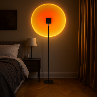 Skandynawska Lampa Podłogowa Zachód Słońca | Oświetlenie Wewnętrzne