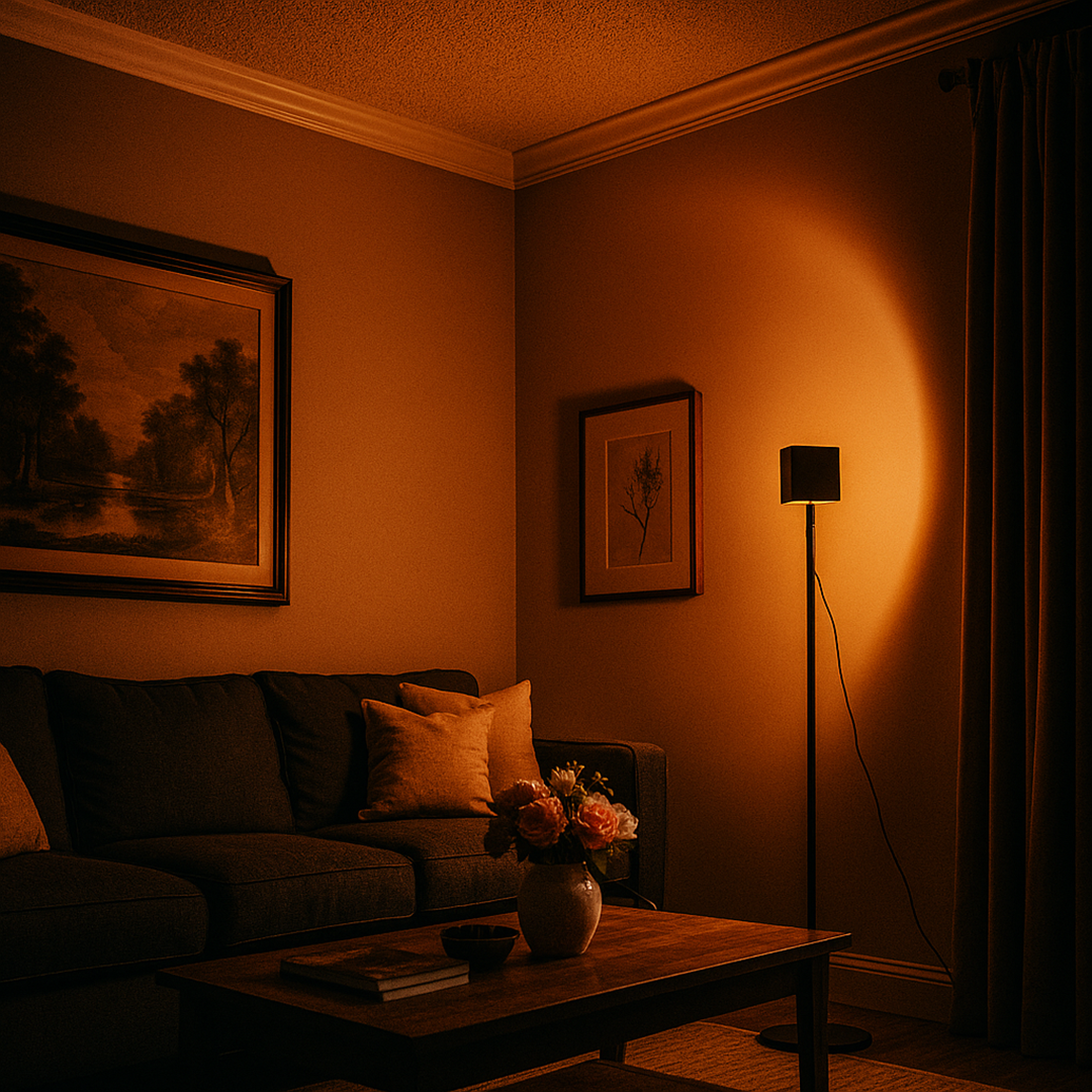 Skandynawska Lampa Podłogowa Zachód Słońca | Oświetlenie Wewnętrzne