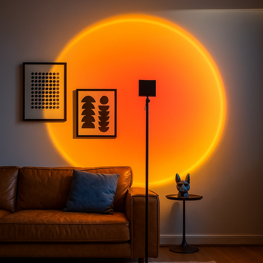 Skandynawska Lampa Podłogowa Zachód Słońca | Oświetlenie Wewnętrzne