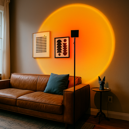 Skandynawska Lampa Podłogowa Zachód Słońca | Oświetlenie Wewnętrzne