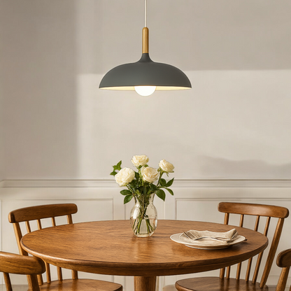 Nordycka Dębowa Lampa Sufitowa | Drewniana