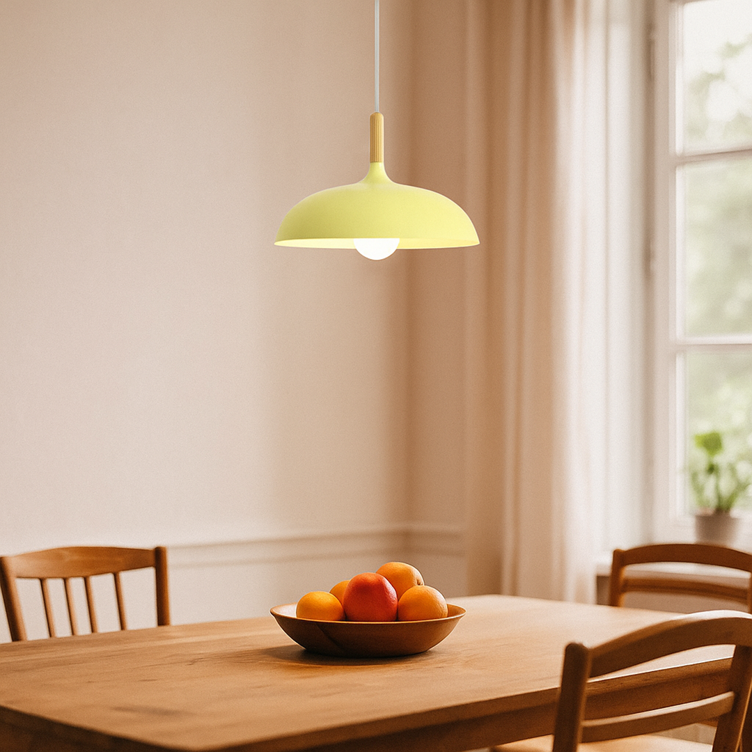 Nordycka Dębowa Lampa Sufitowa | Drewniana