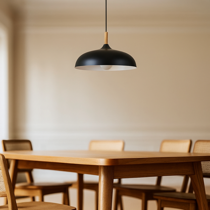 Nordycka Dębowa Lampa Sufitowa | Drewniana