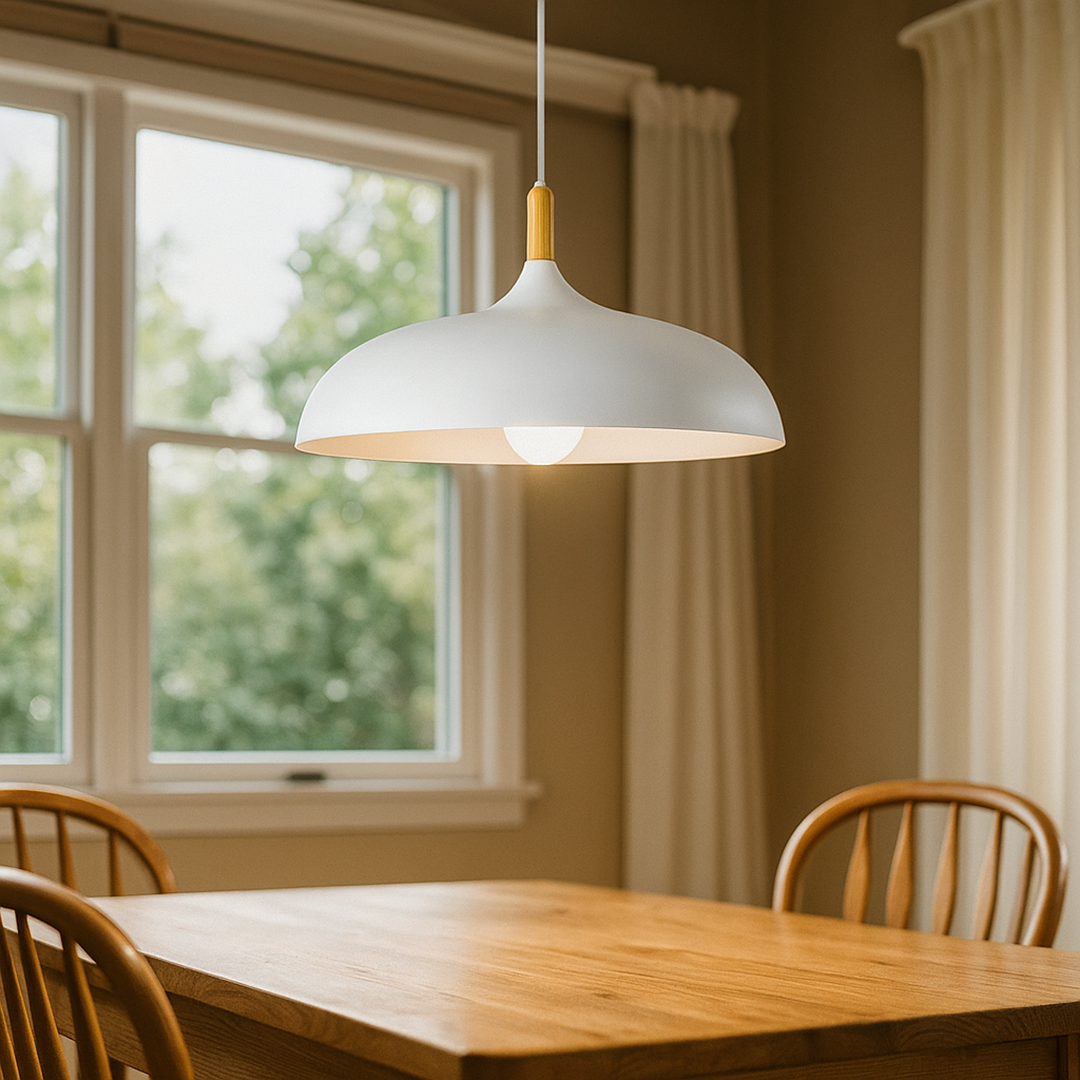 Nordycka Dębowa Lampa Sufitowa | Drewniana