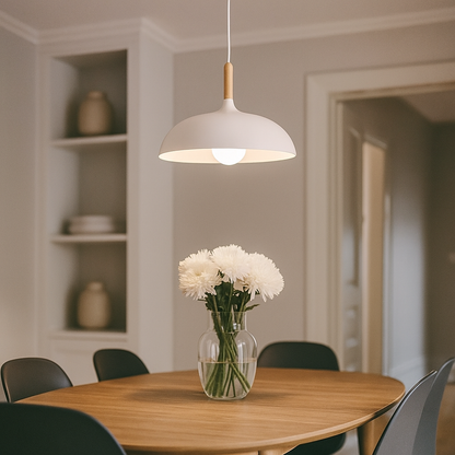 Nordycka Dębowa Lampa Sufitowa | Drewniana