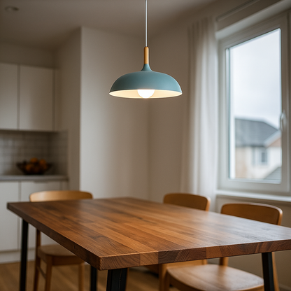 Nordycka Dębowa Lampa Sufitowa | Drewniana