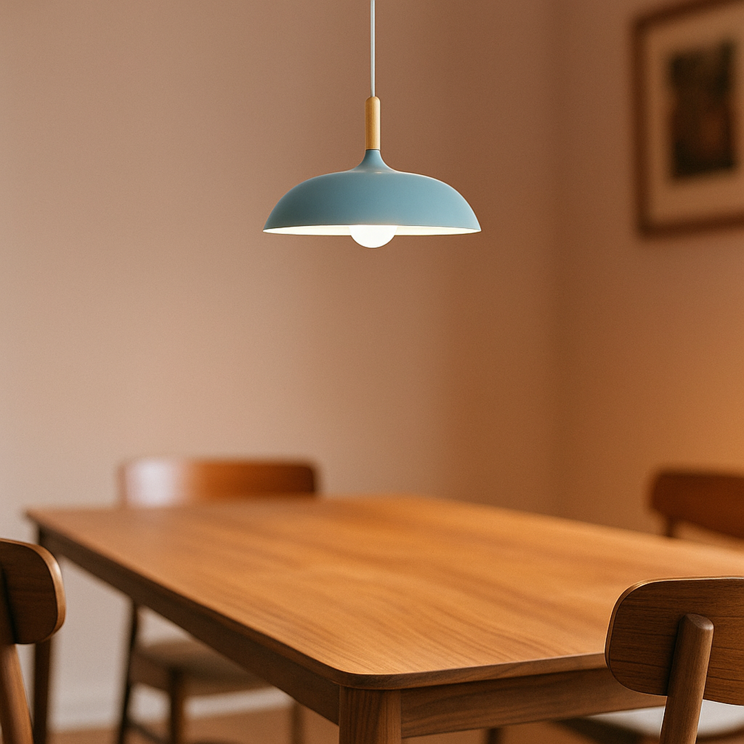 Nordycka Dębowa Lampa Sufitowa | Drewniana