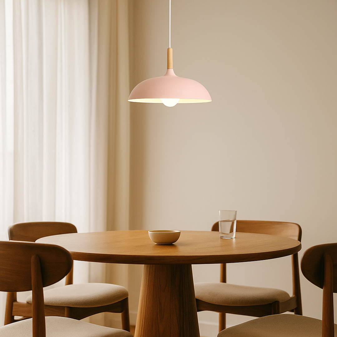 Nordycka Dębowa Lampa Sufitowa | Drewniana