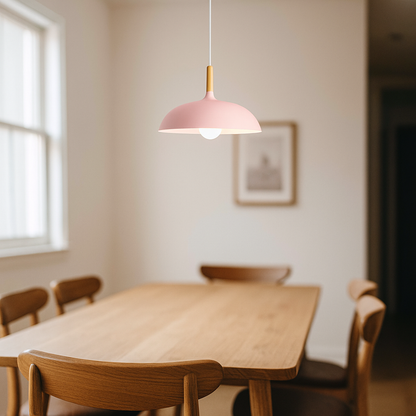 Nordycka Dębowa Lampa Sufitowa | Drewniana