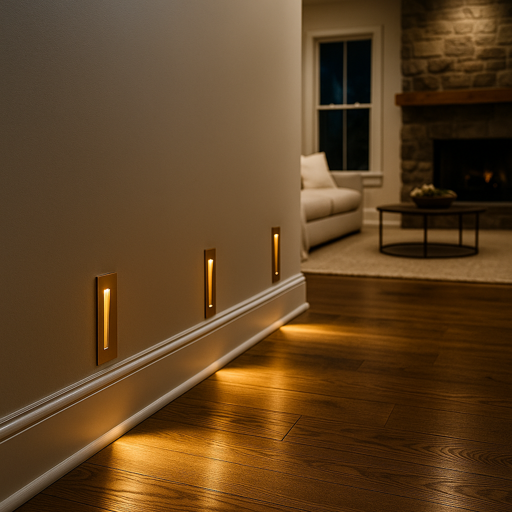 Nowoczesna Lampa Schodowa Z Czujnikiem | Stylowa