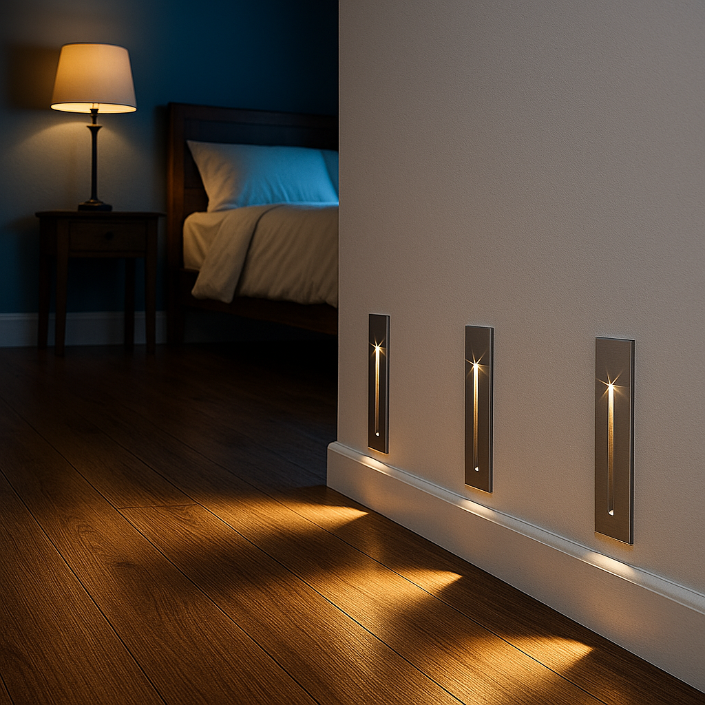 Nowoczesna Lampa Schodowa Z Czujnikiem | Stylowa