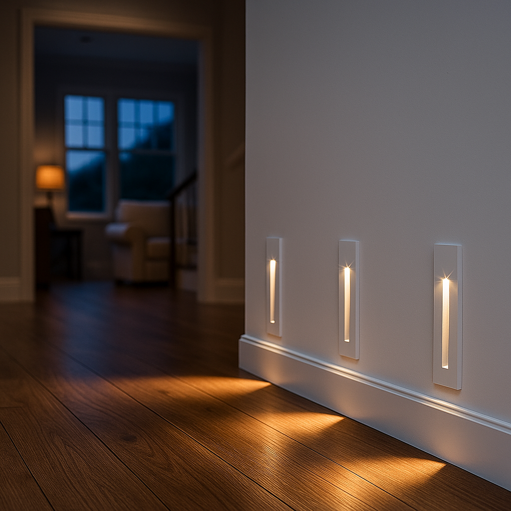 Nowoczesna Lampa Schodowa Z Czujnikiem | Stylowa