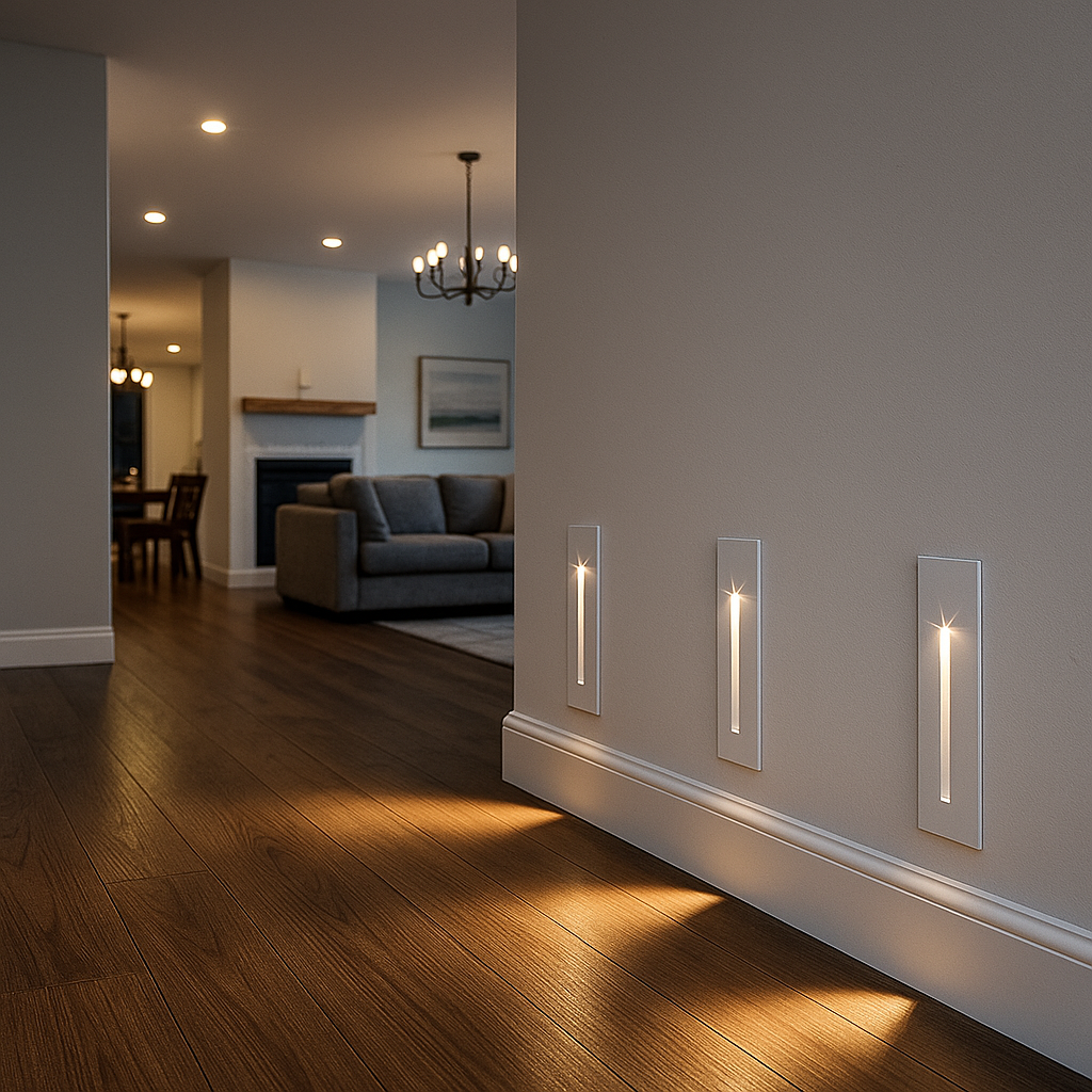 Nowoczesna Lampa Schodowa Z Czujnikiem | Stylowa