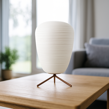 Nowoczesna Szklana Lampa Stołowa | Miękkie Światło