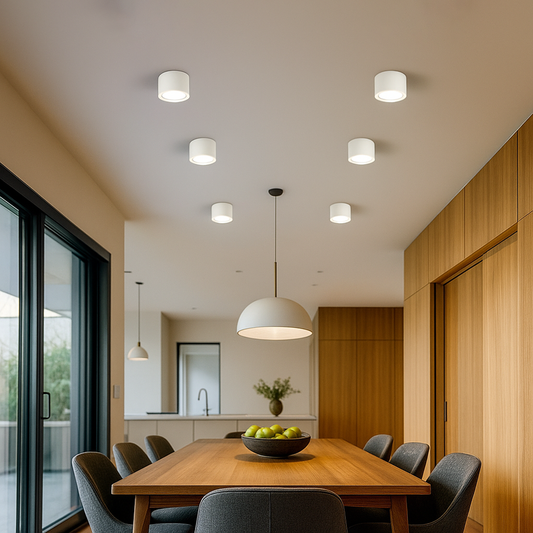 Nordycka Lampa Sufitowa LED | Reflektor Cylindryczny