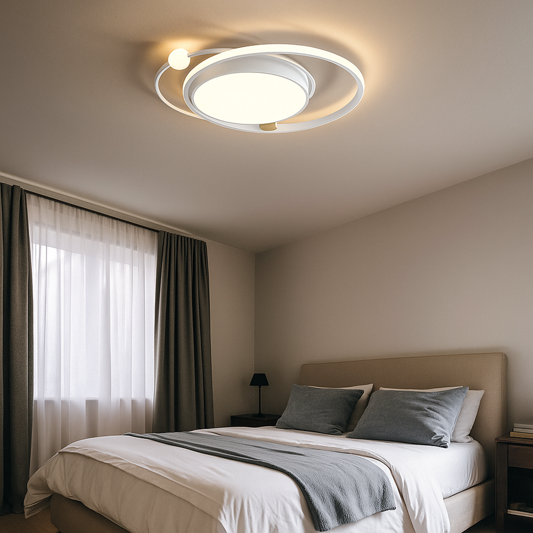 Nordycka Lampa Sufitowa LED | Okrągłe Okno