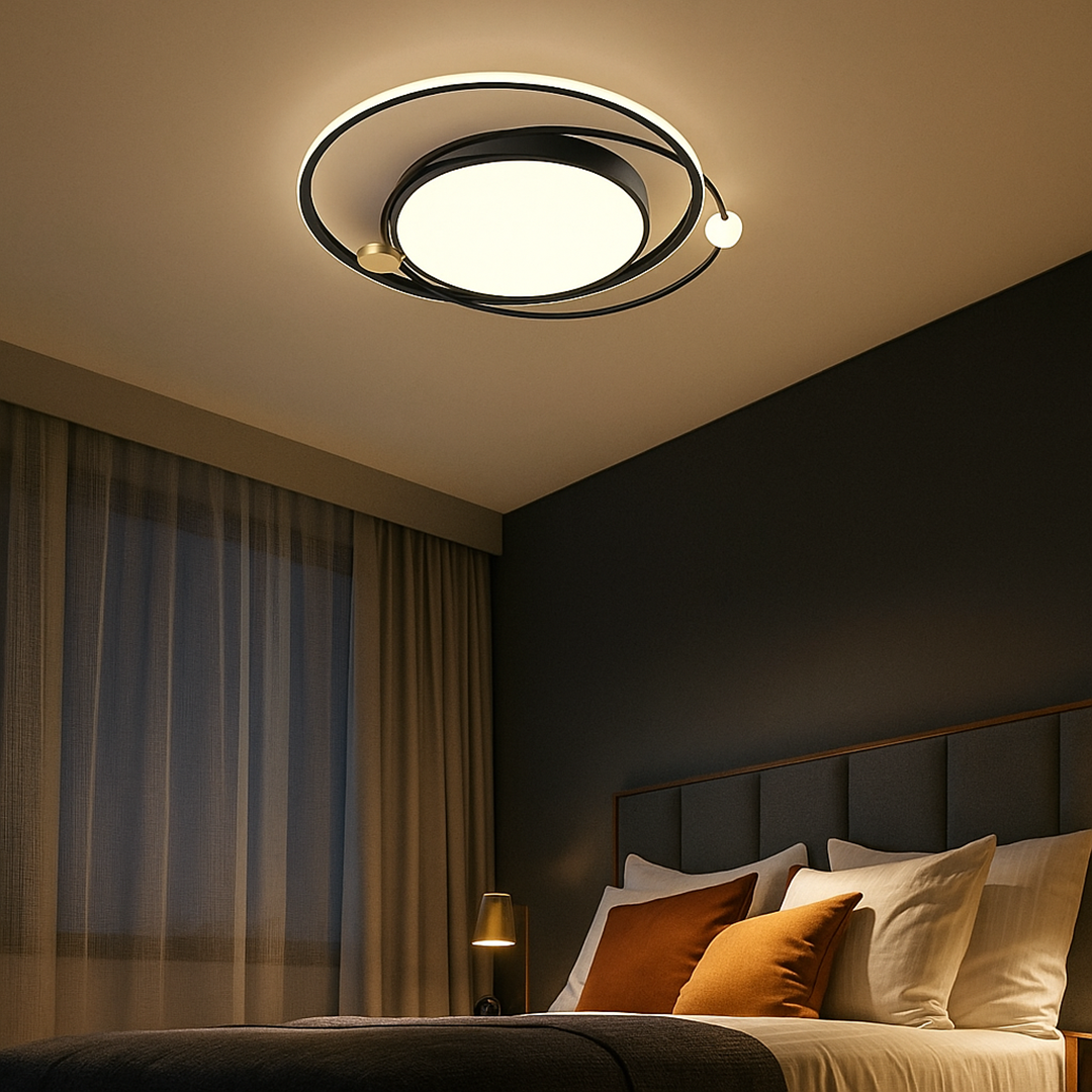 Nordycka Lampa Sufitowa LED | Okrągłe Okno