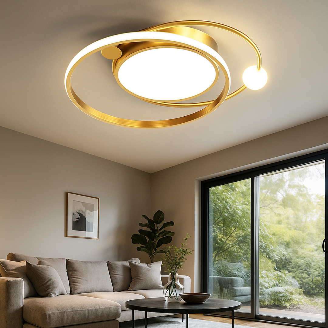 Nordycka Lampa Sufitowa LED | Okrągłe Okno