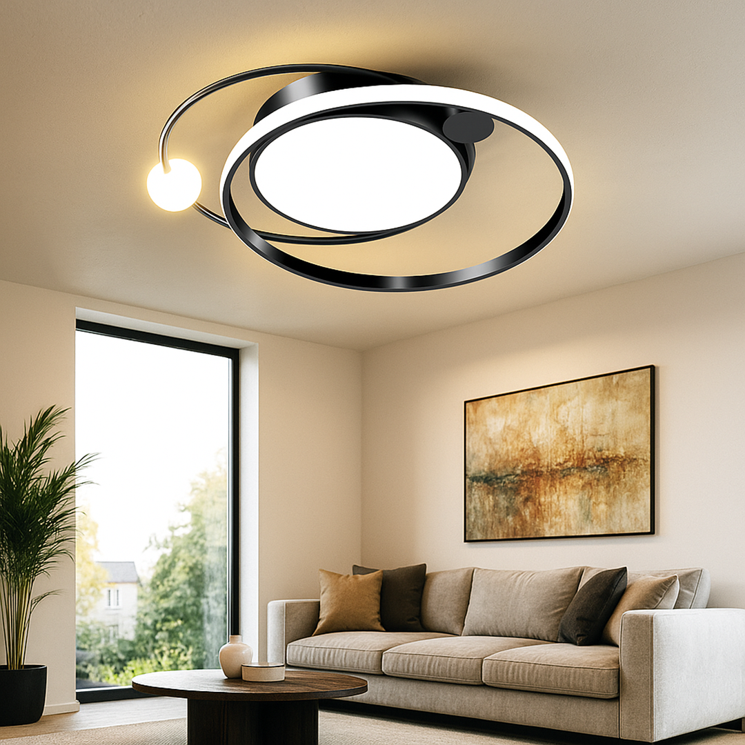 Nordycka Lampa Sufitowa LED | Okrągłe Okno