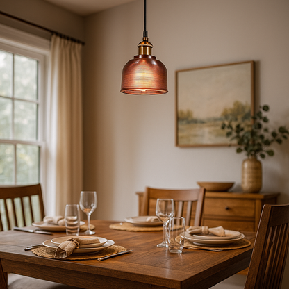 Skandynawska Szklana Lampa Wisząca Retro | Kolorowa