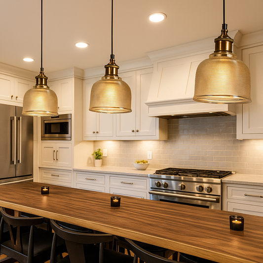 Skandynawska Szklana Lampa Wisząca Retro | Kolorowa