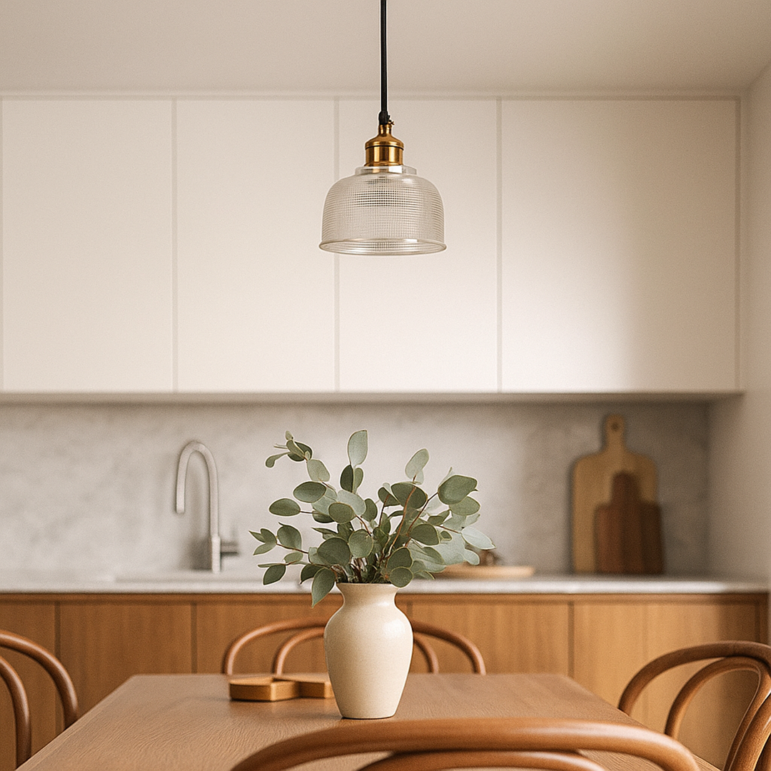 Skandynawska Szklana Lampa Wisząca Retro | Kolorowa