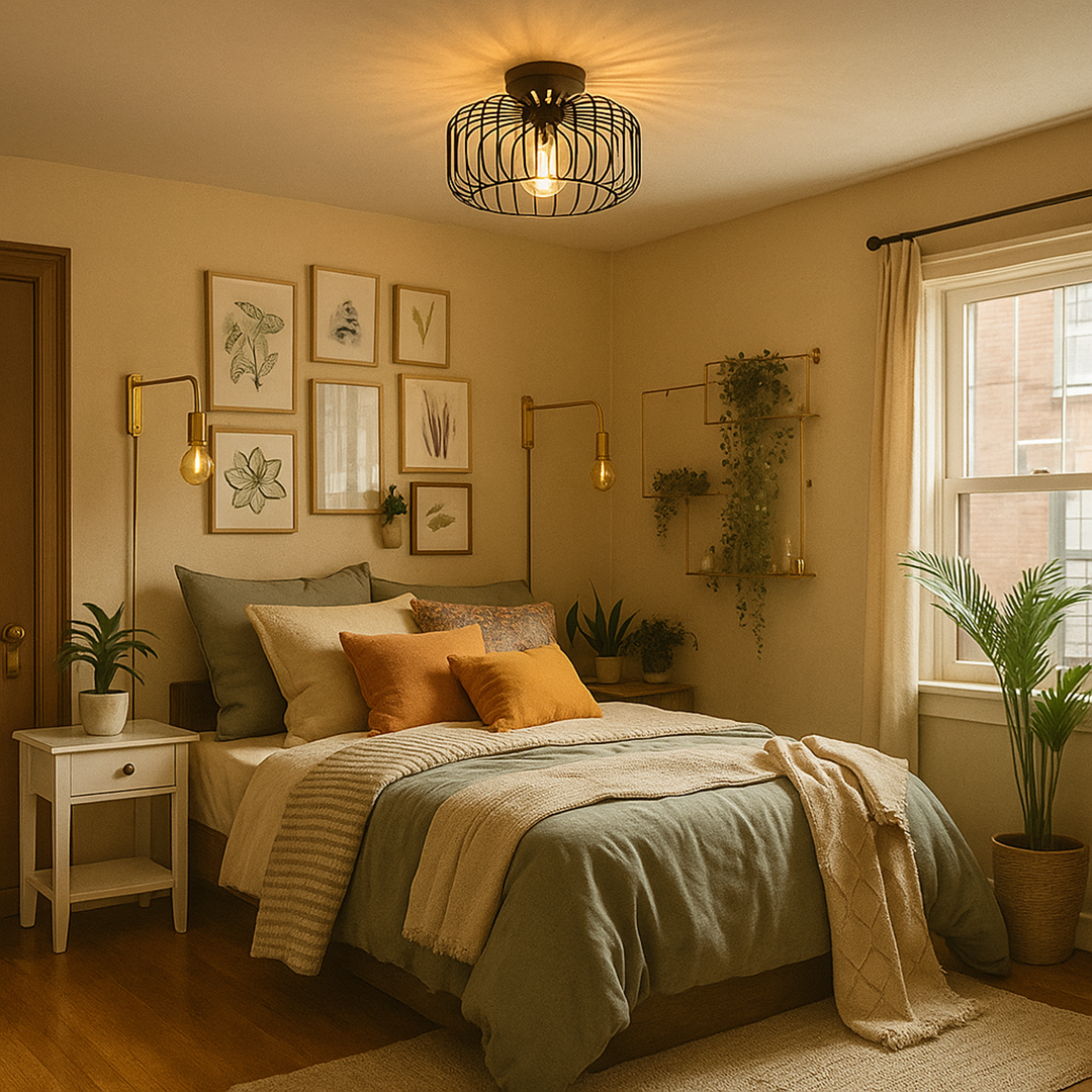 Czarna Lampa Sufitowa | Nowoczesna