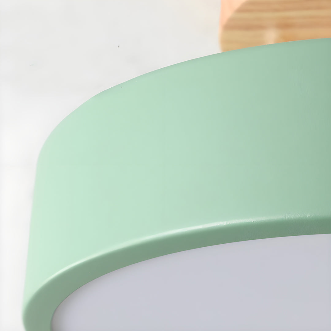 Skandynawska Okrągła Lampa Sufitowa LED | Nowoczesna