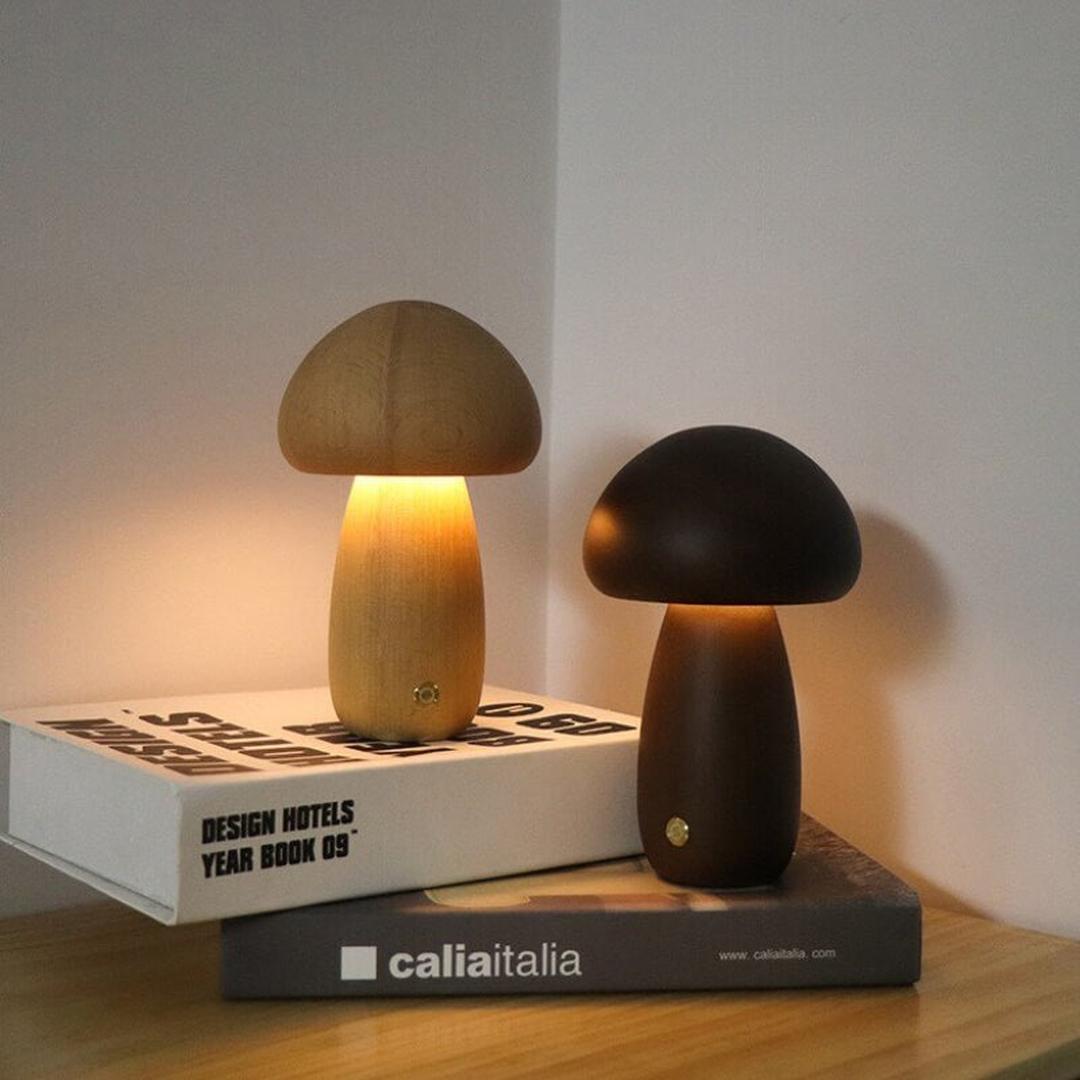 Mushroom-Shaped Night Lamp | Dimmable LED