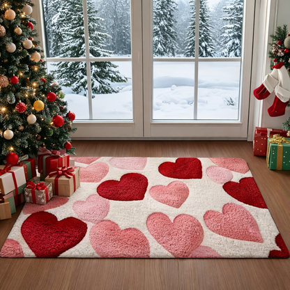 Serce Wycieraczka Pod Drzwi Dekoracyjna Prostokątna