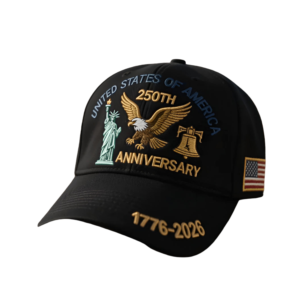 Adjustable Embroidered Patriotic Baseball Cap