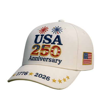 Adjustable Embroidered Patriotic Baseball Cap