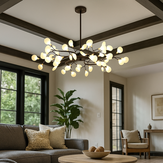 Żyrandol W Kształcie Gałęzi Z Owadami | Vintage