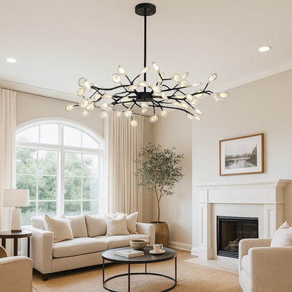 Żyrandol W Kształcie Gałęzi Z Owadami | Vintage