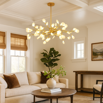 Żyrandol W Kształcie Gałęzi Z Owadami | Vintage