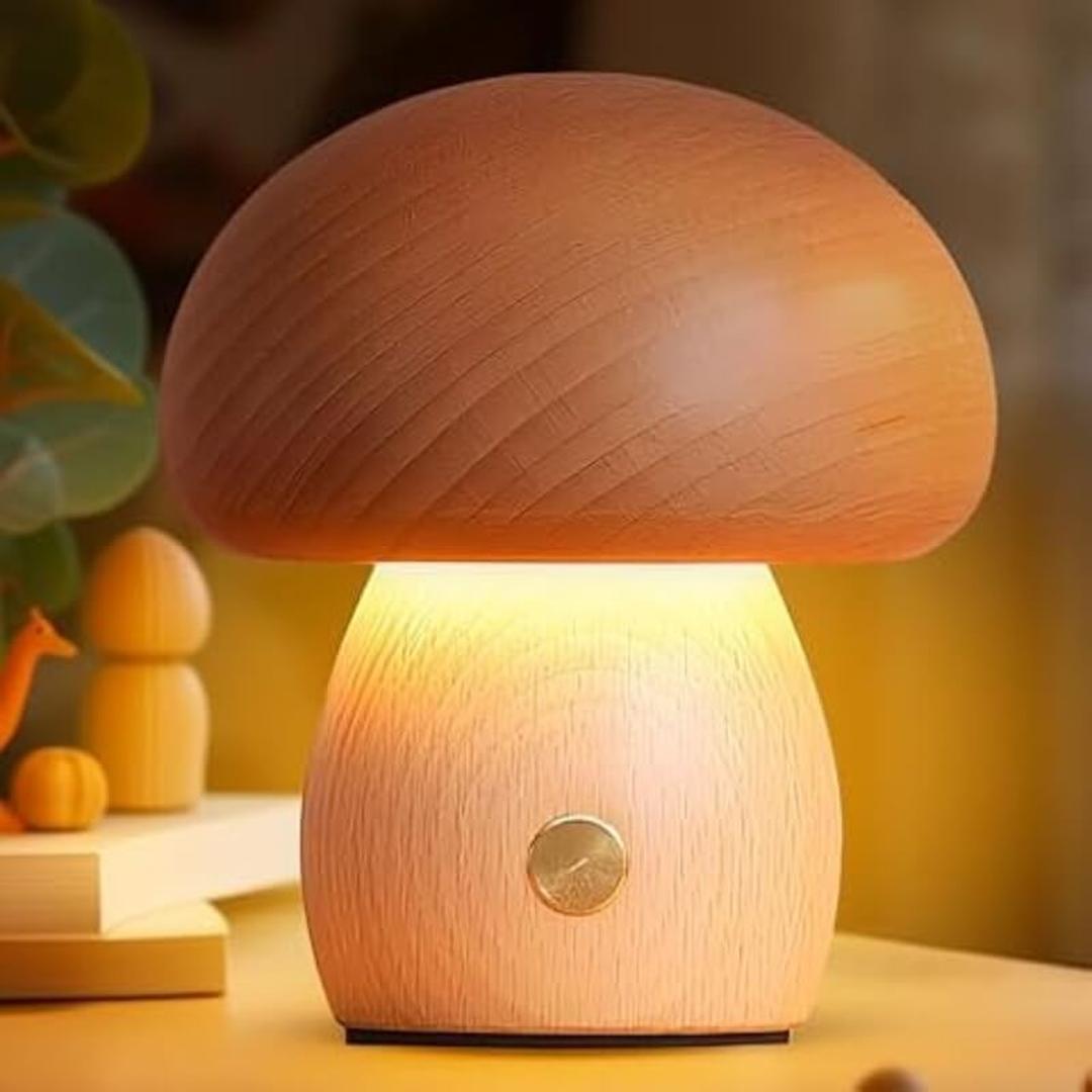 Mushroom-Shaped Night Lamp | Dimmable LED