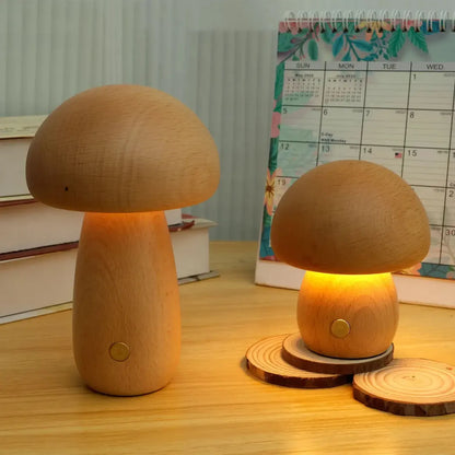 Mushroom-Shaped Night Lamp | Dimmable LED