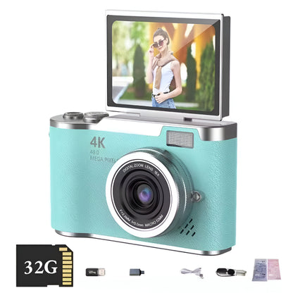 Digital Camera 4K Rotating Screen 8x Zoom Camera