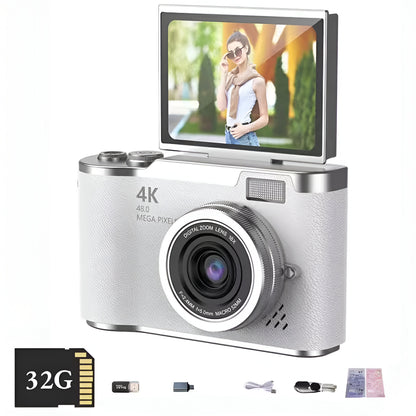 Digital Camera 4K Rotating Screen 8x Zoom Camera