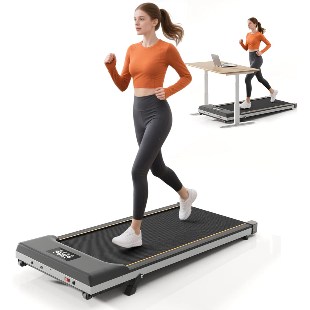 Folding Electric Treadmill for Under Desk with LED Handle