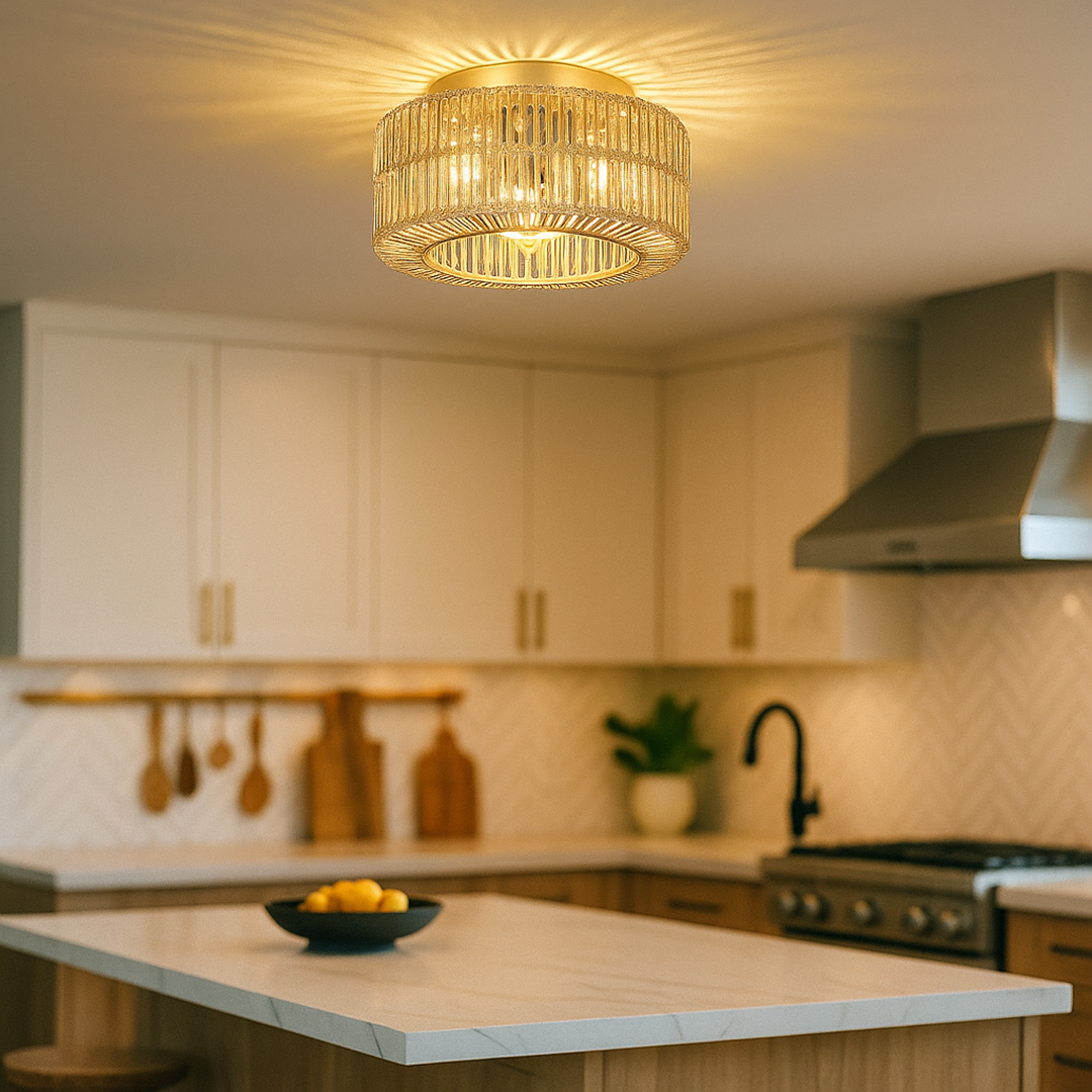 Boho Rattanowa Lampa Sufitowa | Stylowa