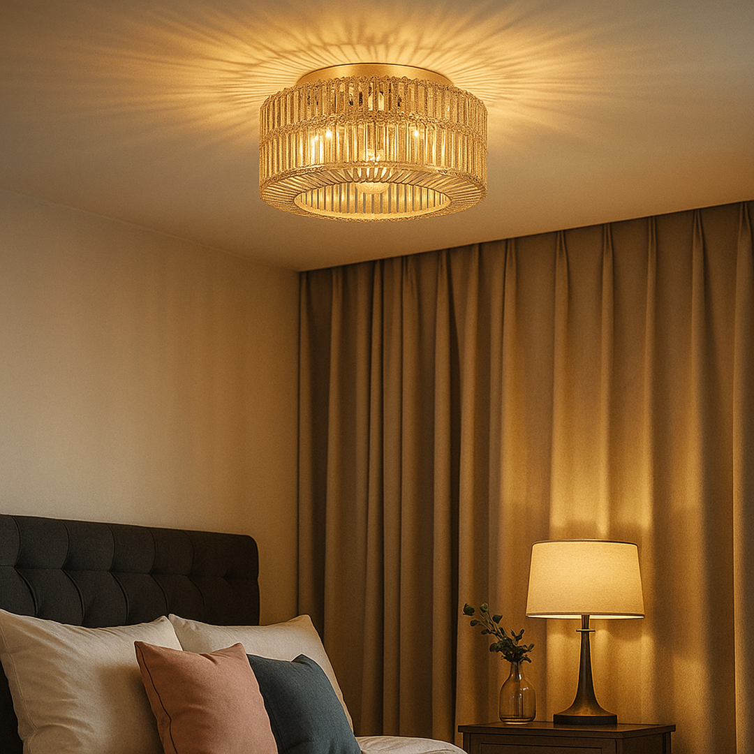 Boho Rattanowa Lampa Sufitowa | Stylowa