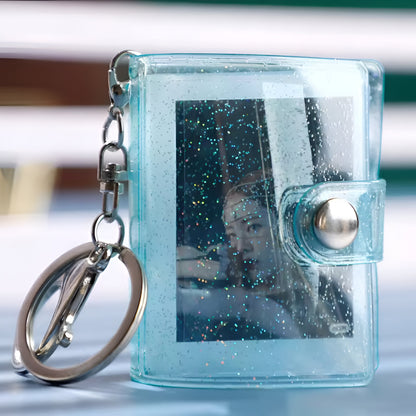 Keychain Mini Photo Album Transparent Photo Organizer